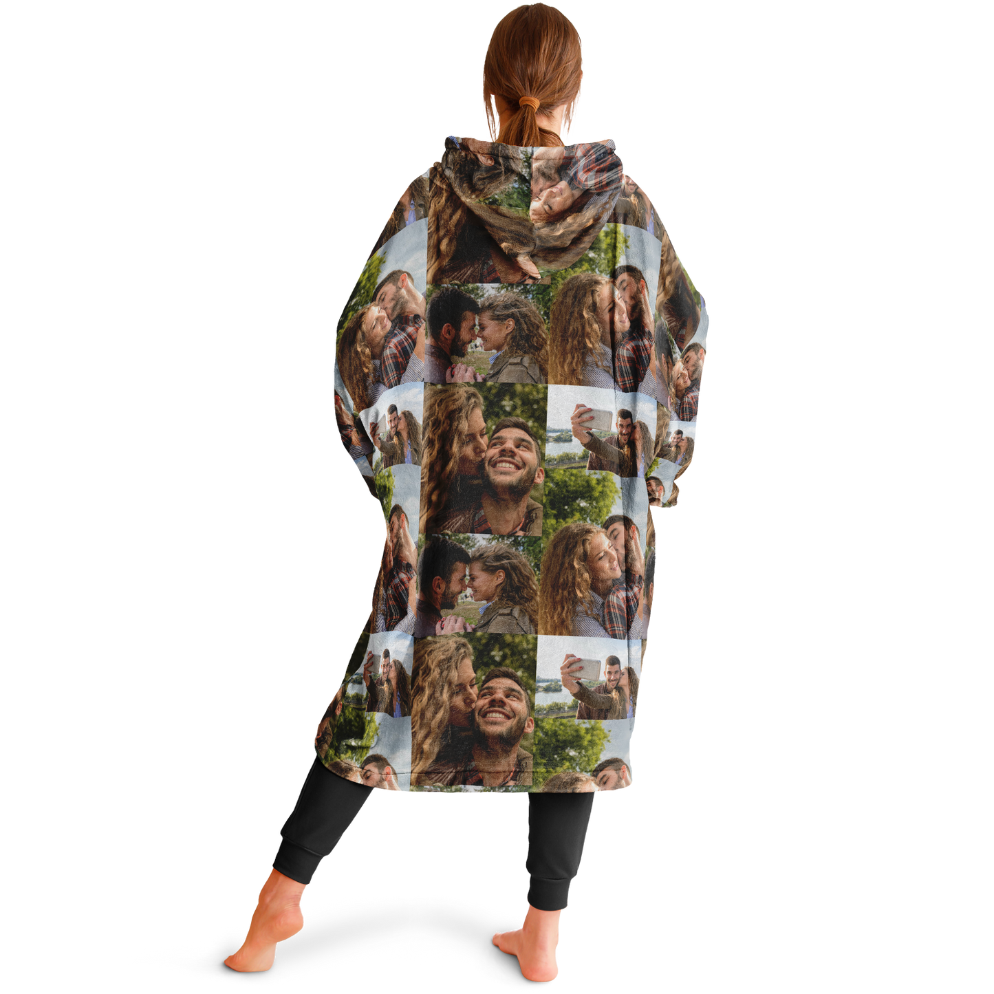 Custom Photo Upload Couples Blanket Hoodie, Custom Couples Gift, Valentine's Day Hoodie, Engagements, Anniversaries, Bachelorette's