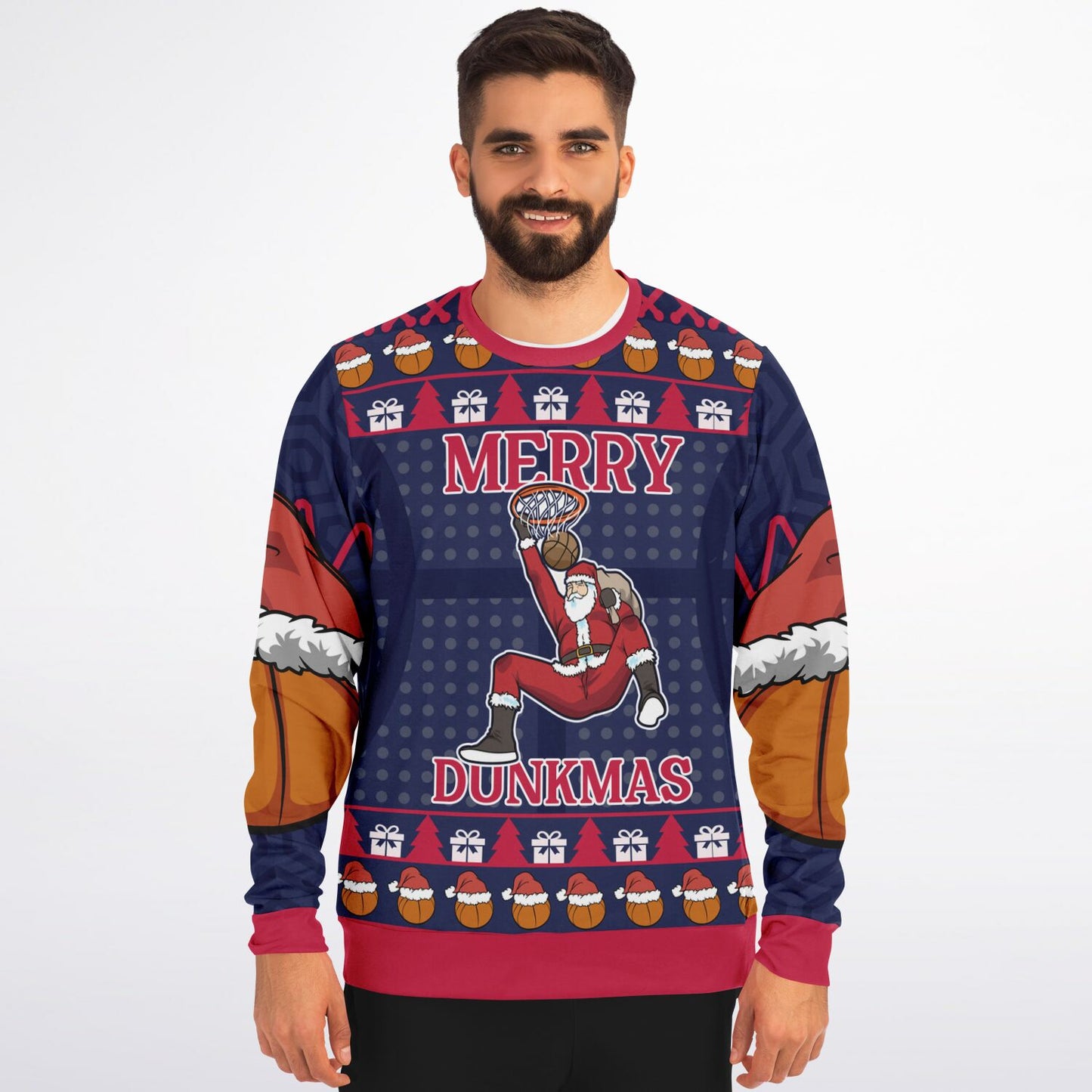 Merry Dunkmas Basketball Sweatshirt