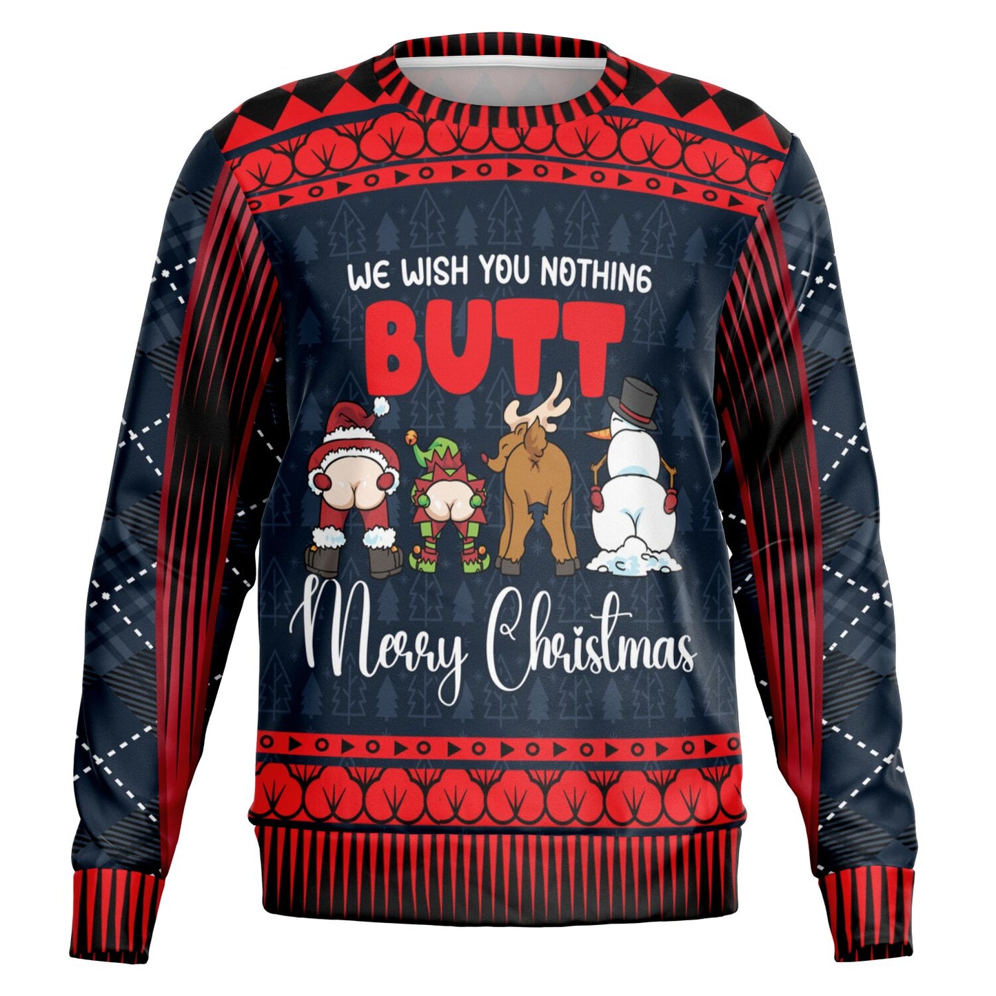 “We Wish You Nothing Butt” Funny Christmas Swe