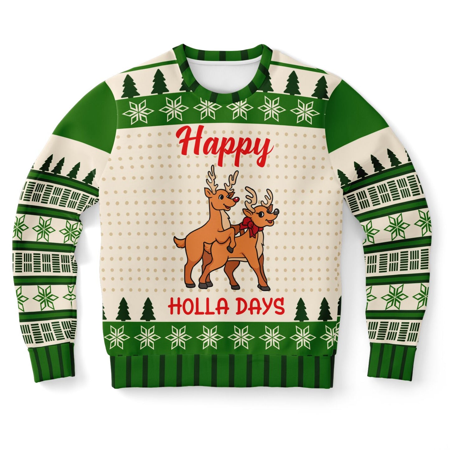 Happy Holla Days Reindeer Christmas Sweatshirt