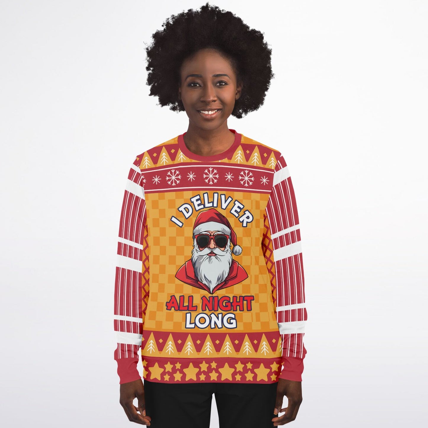 I Deliver All Night Long Holiday Sweatshirt