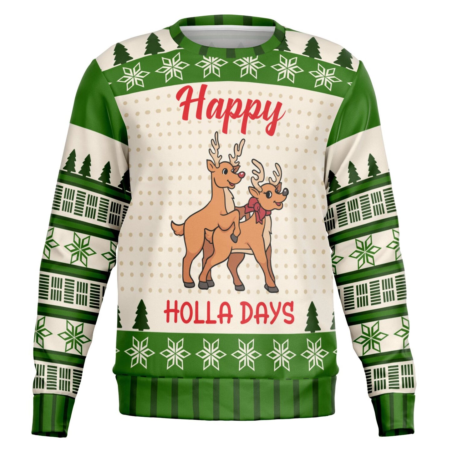 Happy Holla Days Reindeer Christmas Sweatshirt