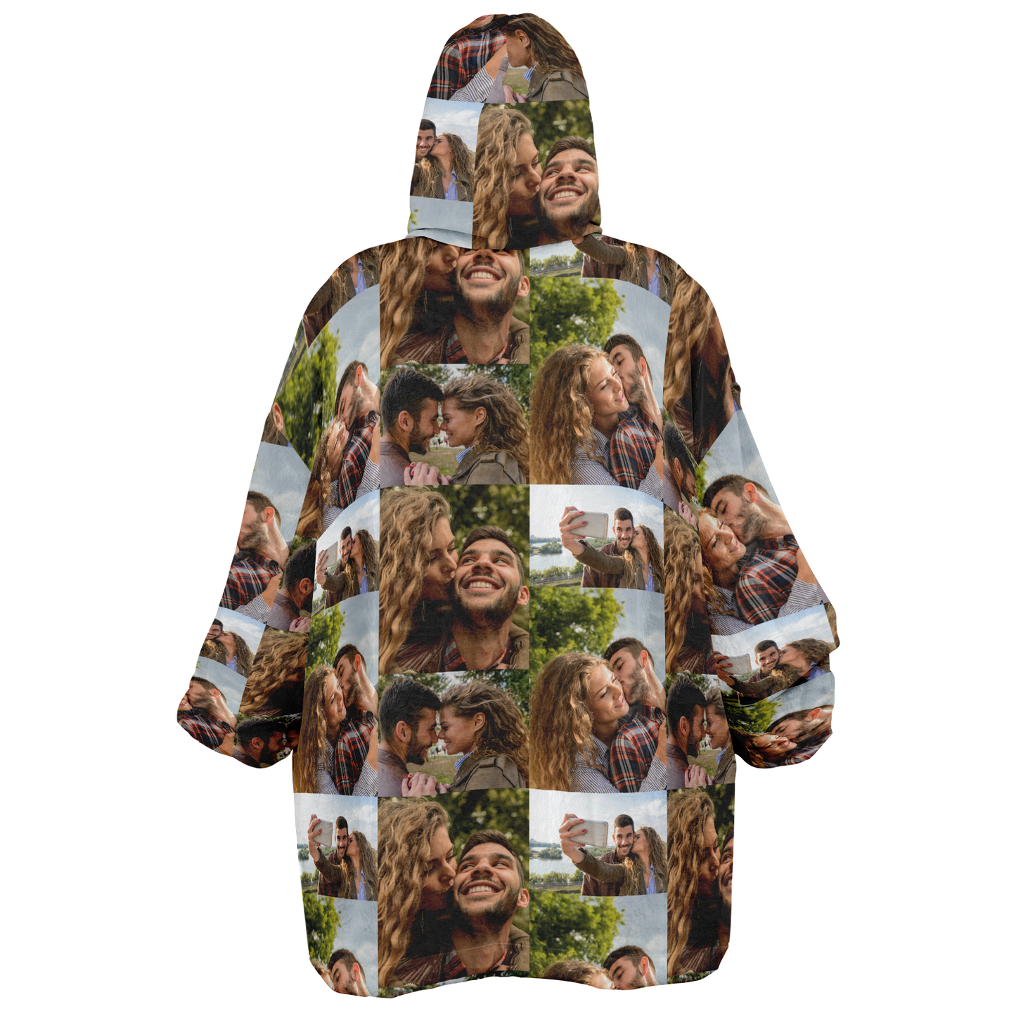 Custom Photo Upload Couples Blanket Hoodie, Custom Couples Gift, Valentine's Day Hoodie, Engagements, Anniversaries, Bachelorette's