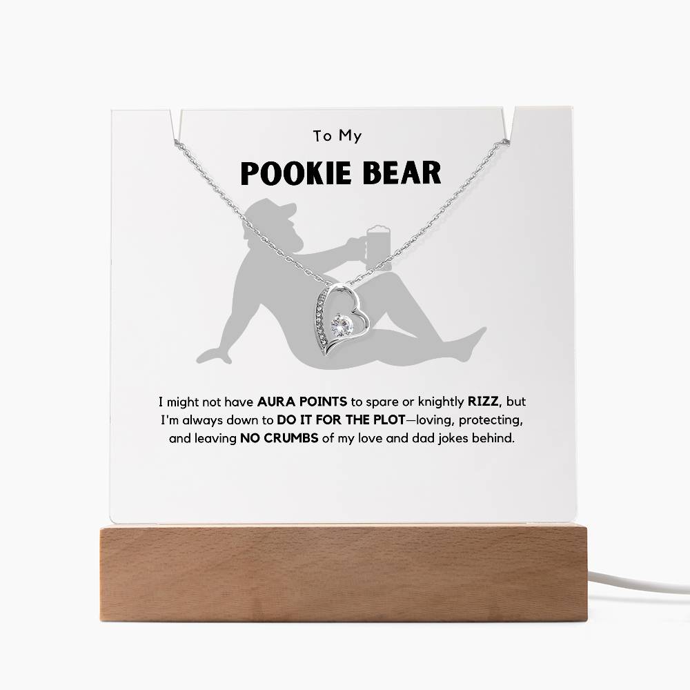 Hilarious Pookie Bear (Daughter) Acrylic Plaque + Necklace