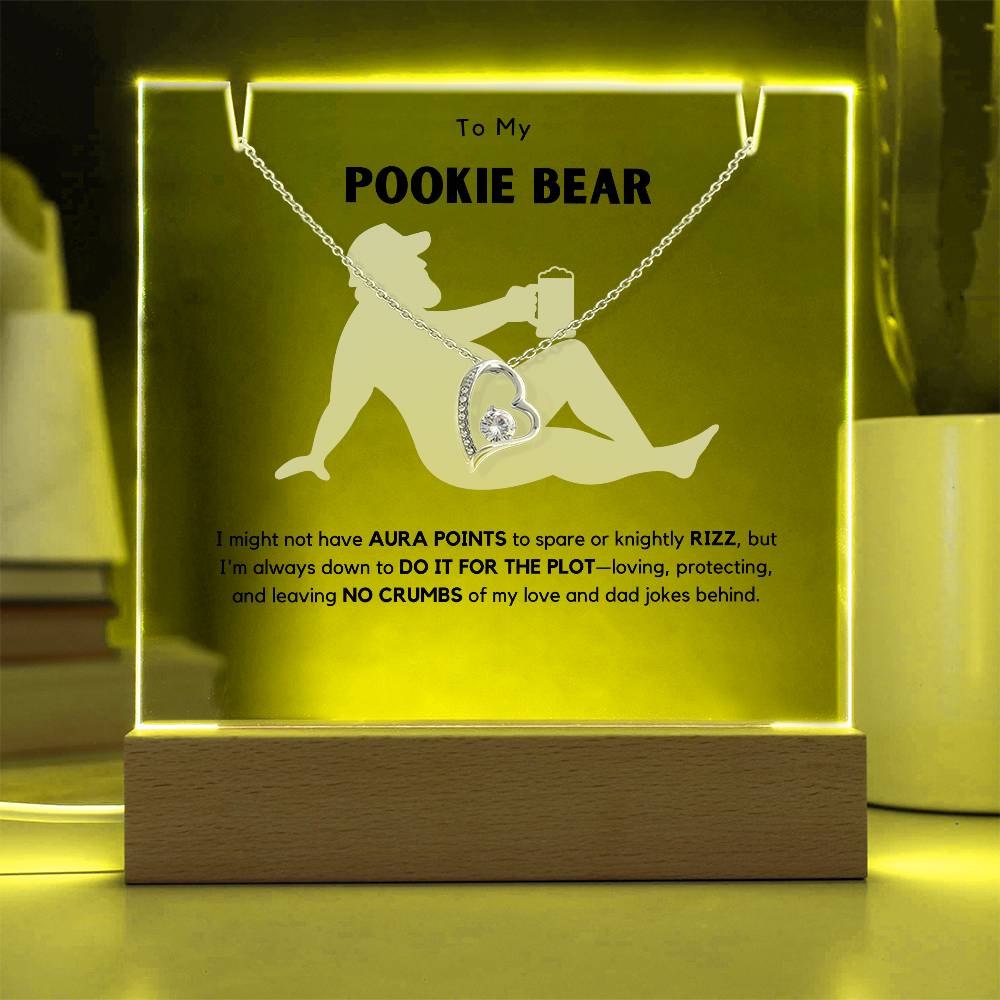 Hilarious Pookie Bear (Daughter) Acrylic Plaque + Necklace