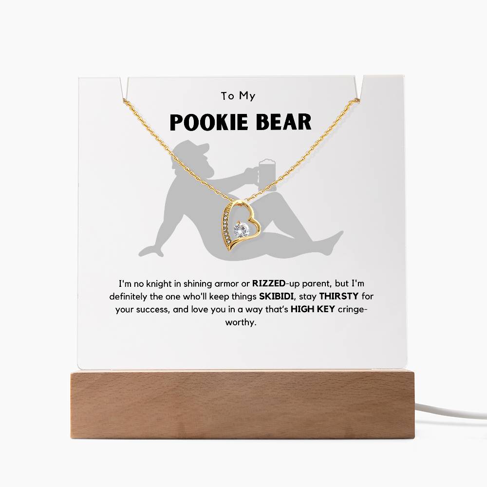 Hilarious Pookie Bear (Daughter) Acrylic Plaque + Necklace