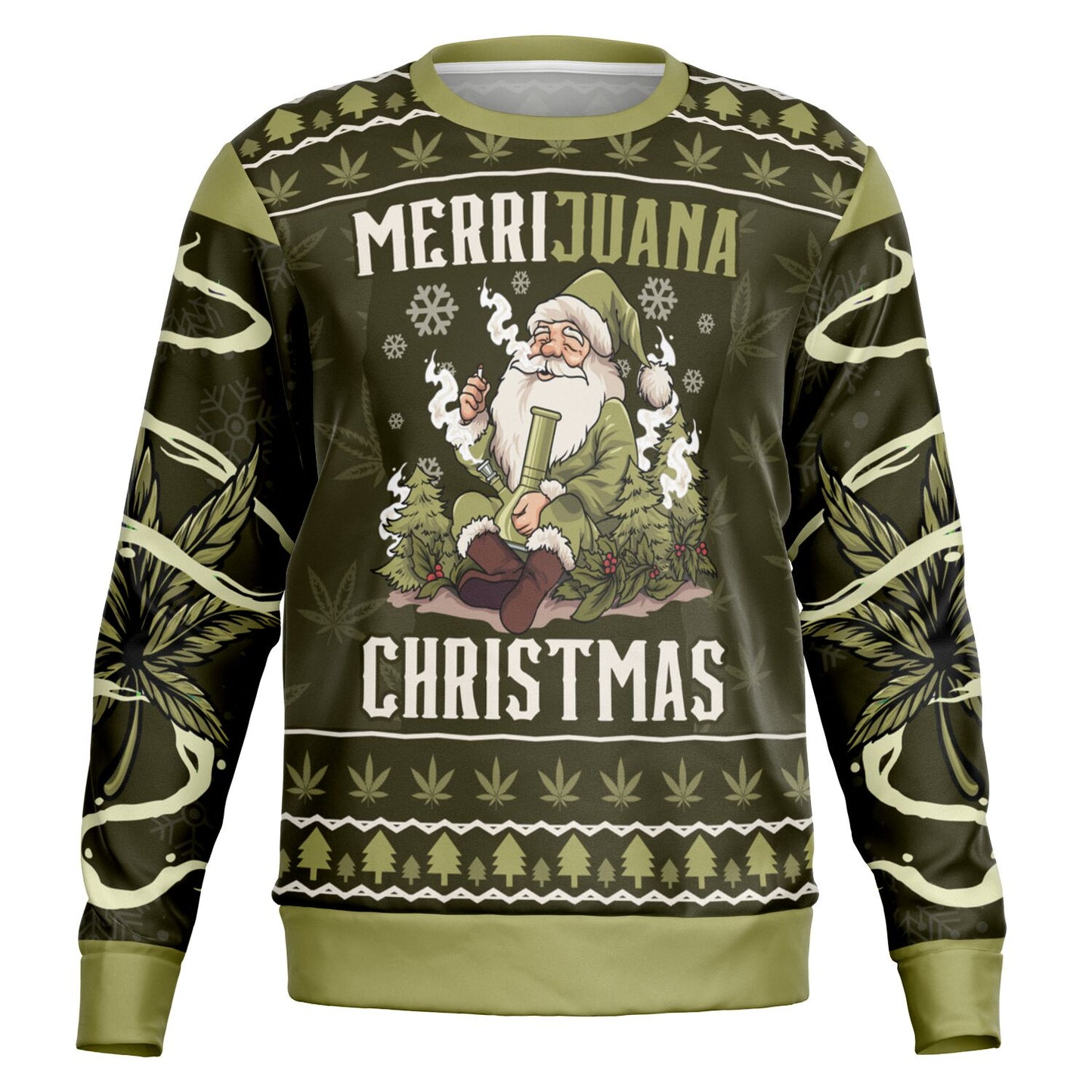 Merrijuana Christmas Weed Sweatshirt