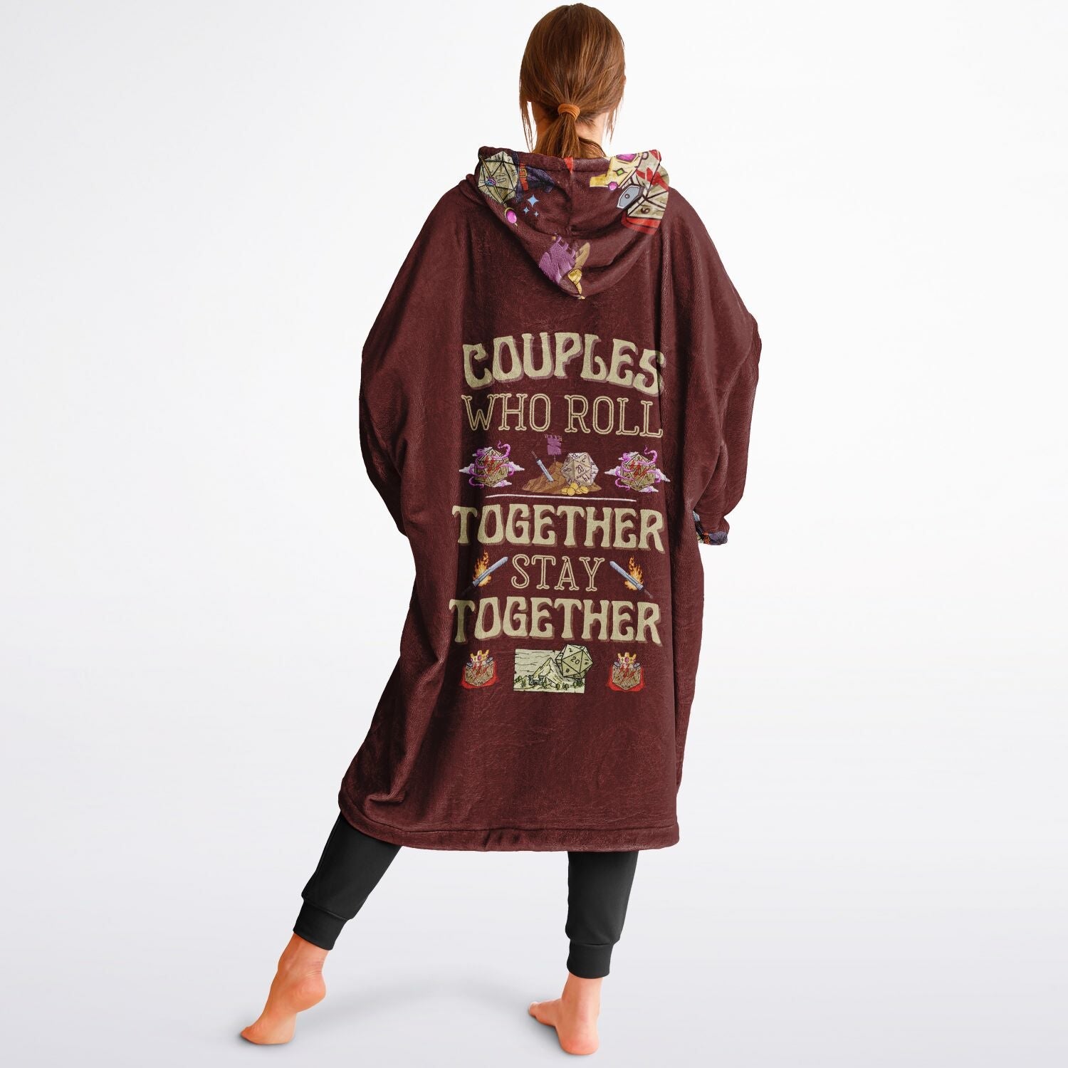 Couples Who Roll Together Stay Together - All Over Print Super Hoodie - chaosandthunder