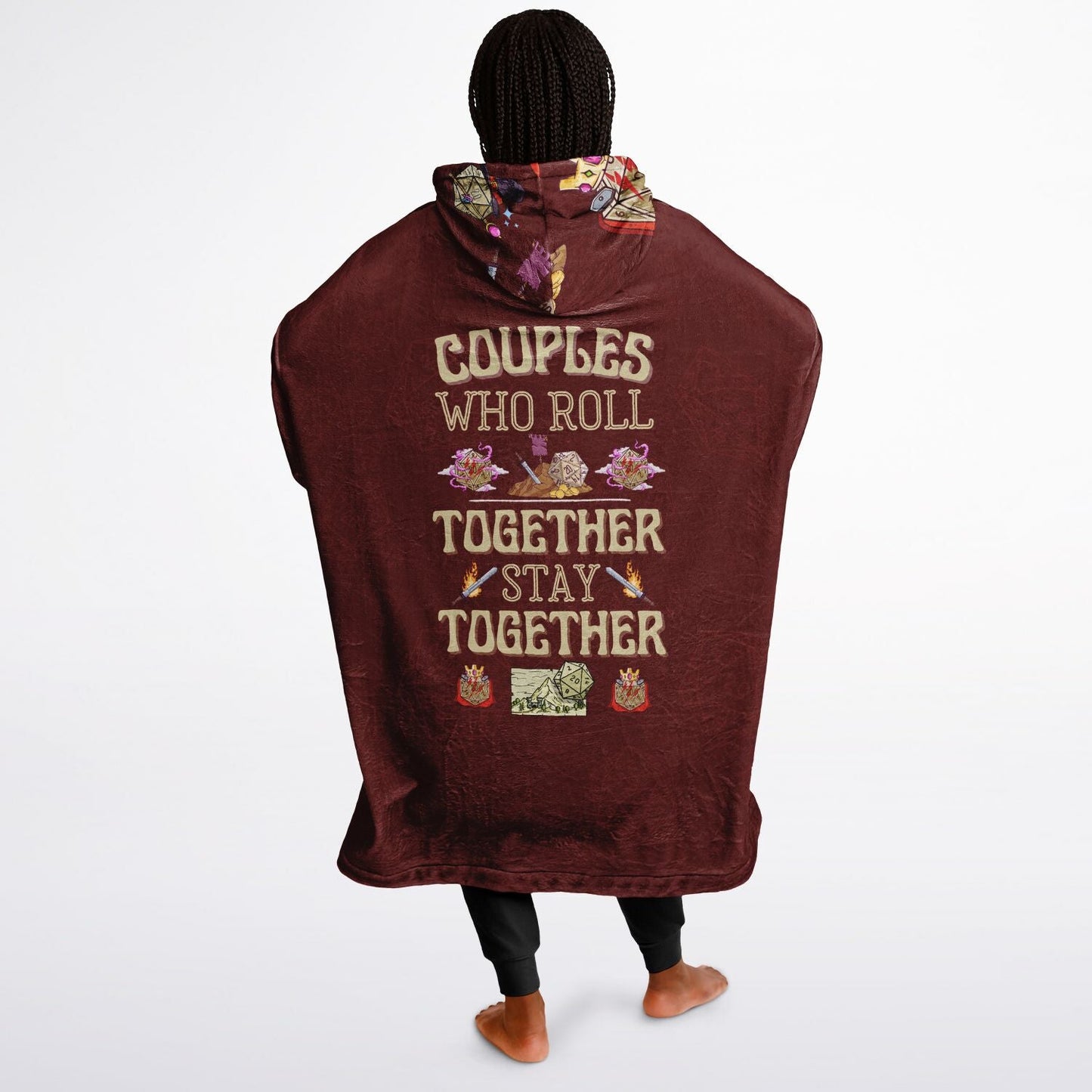 Couples Who Roll Together Stay Together - All Over Print Super Hoodie - chaosandthunder