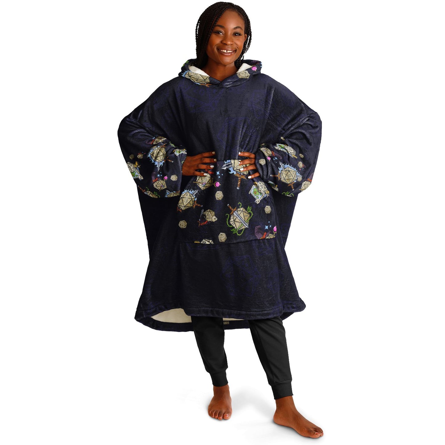 Couples Who Roll Together Stay Together All Over Print Super Hoodie Hooded Blanket - chaosandthunder