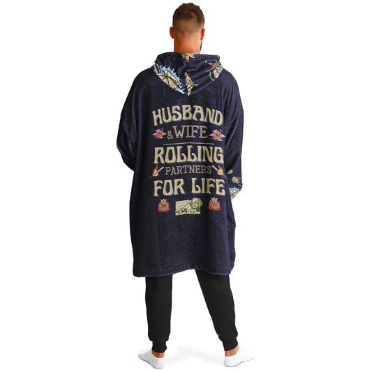 DND Husband & Wife Rolling Partners for Life All Over Print Super Hoodie - chaosandthunder