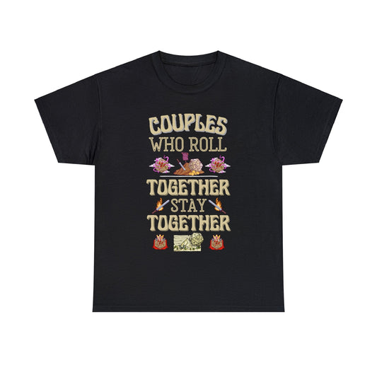 DND Shirt Couples Who Roll Together, Stay Together Funny DND Gift for Christmas - chaosandthunder