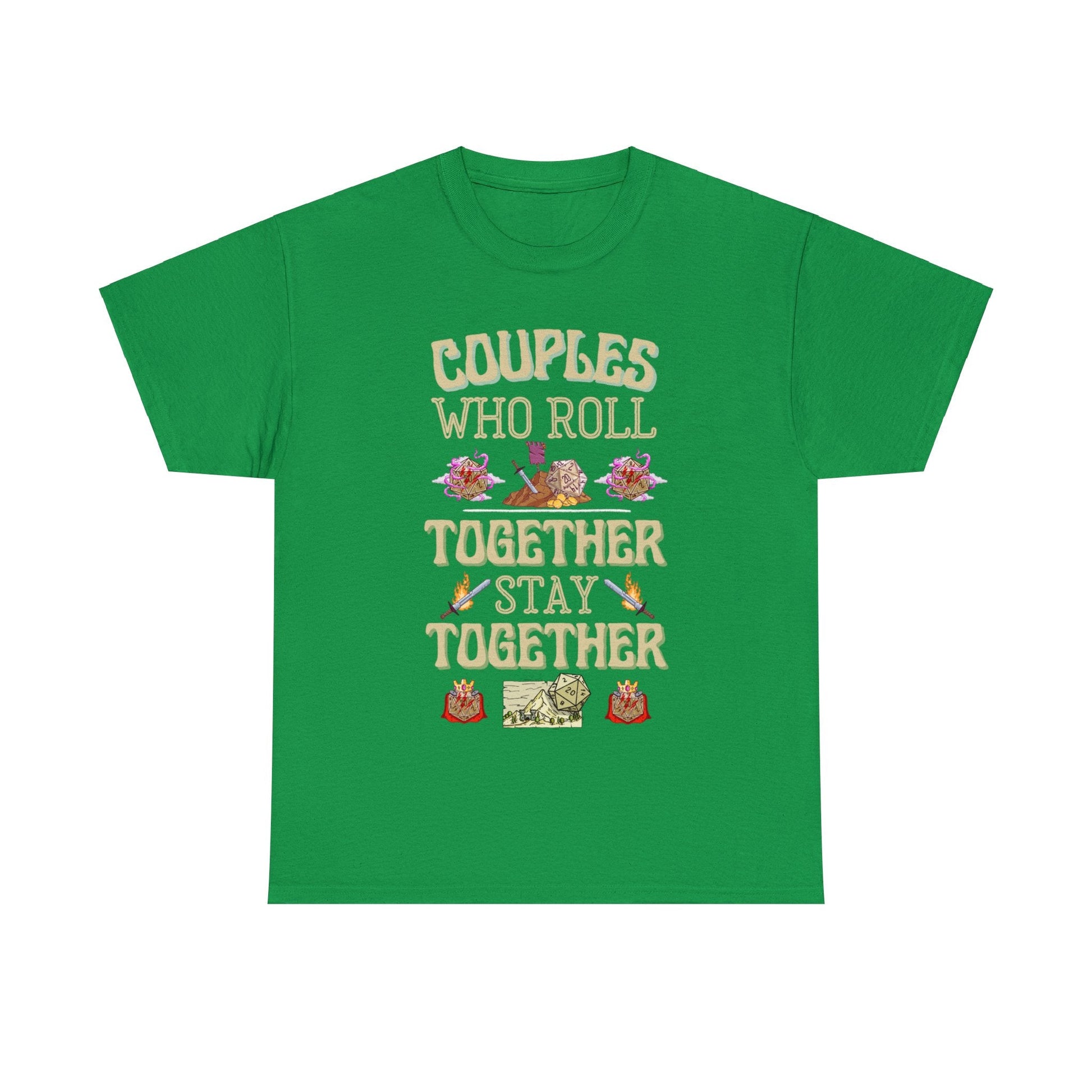 DND Shirt Couples Who Roll Together, Stay Together Funny DND Gift for Christmas - chaosandthunder