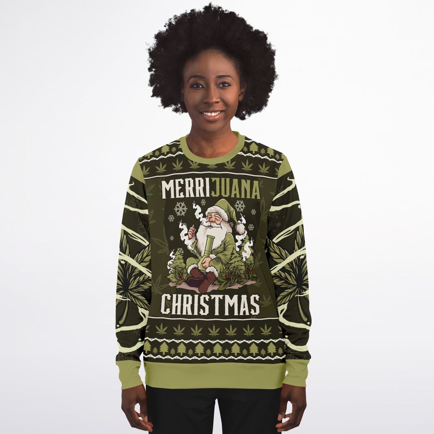 Merrijuana Christmas Weed Sweatshirt