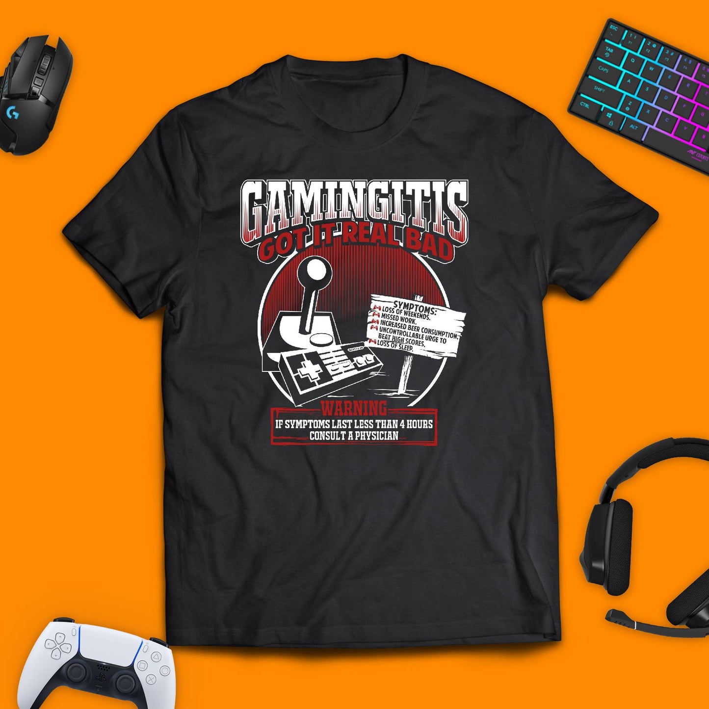 Gamingnitis T - shirt - chaosandthunder