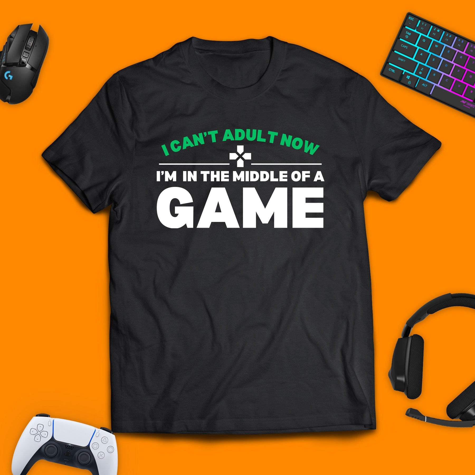 I Can't Right Now Gaming T - Shirt - chaosandthunder