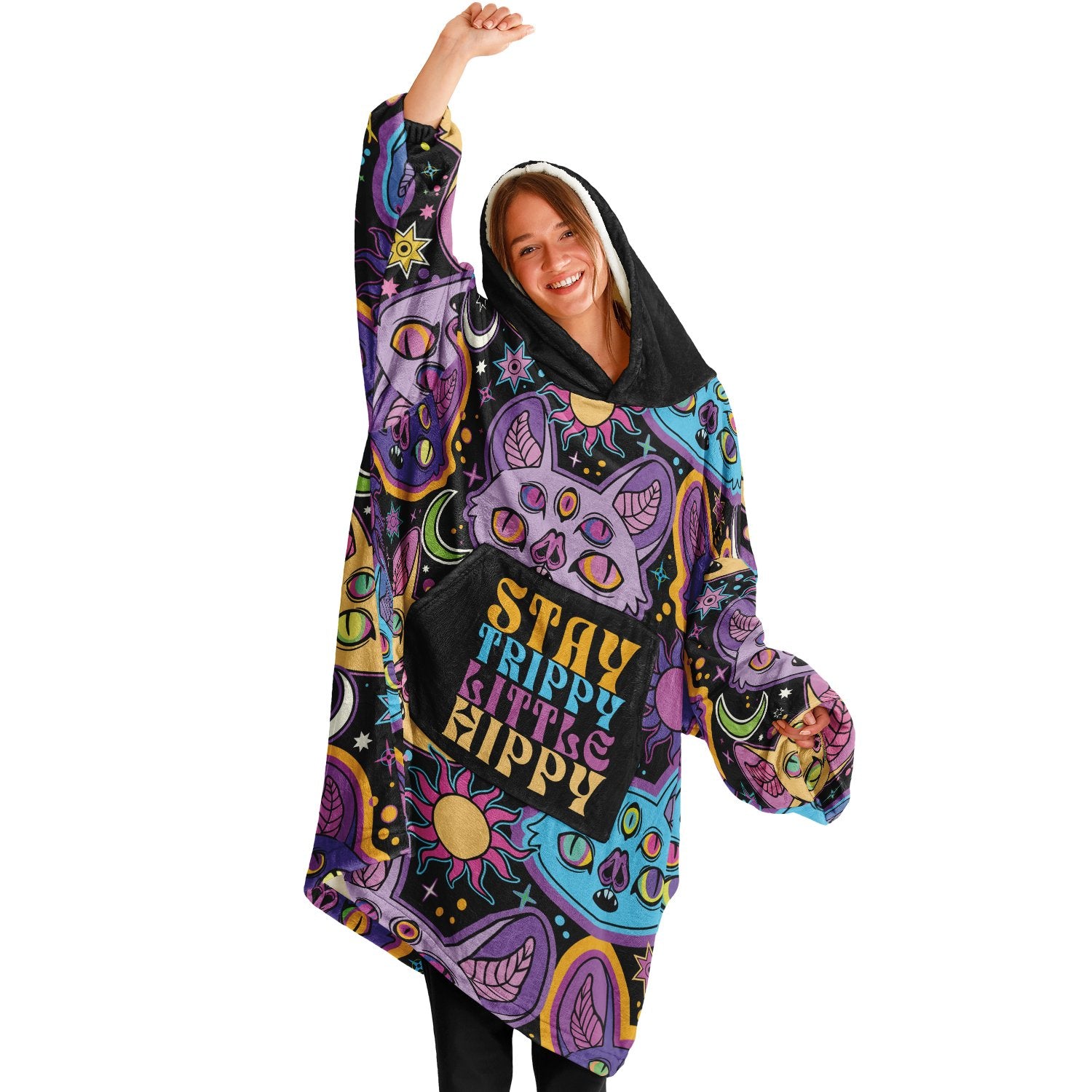 Stay Trippy Little Hippy Super Hoodie - Available for a Strictly Limited Time - Buy 2 & Get FREE Shipping - chaosandthunder